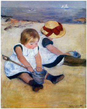 mary-cassatt-children-playing-on-the-beach